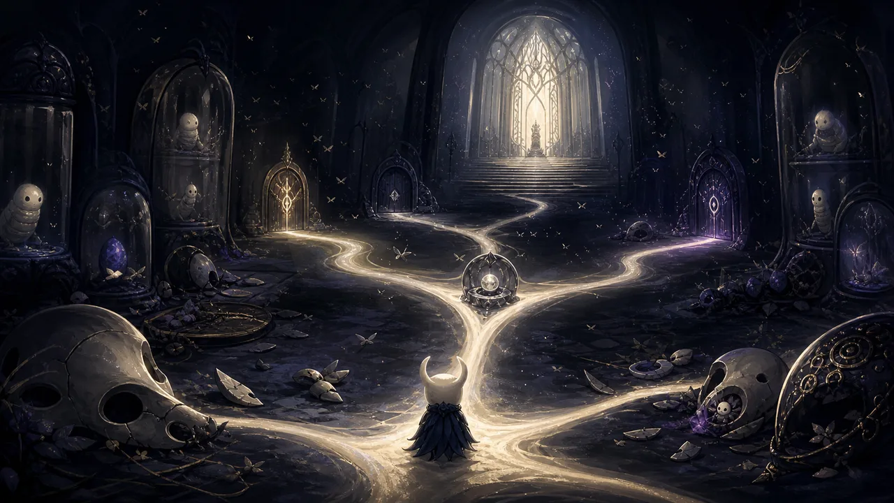 Hollow Knight Endings and Achievement Route Plan